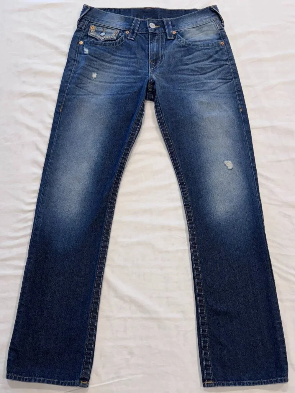True Religion Men's straight leg denim jeans